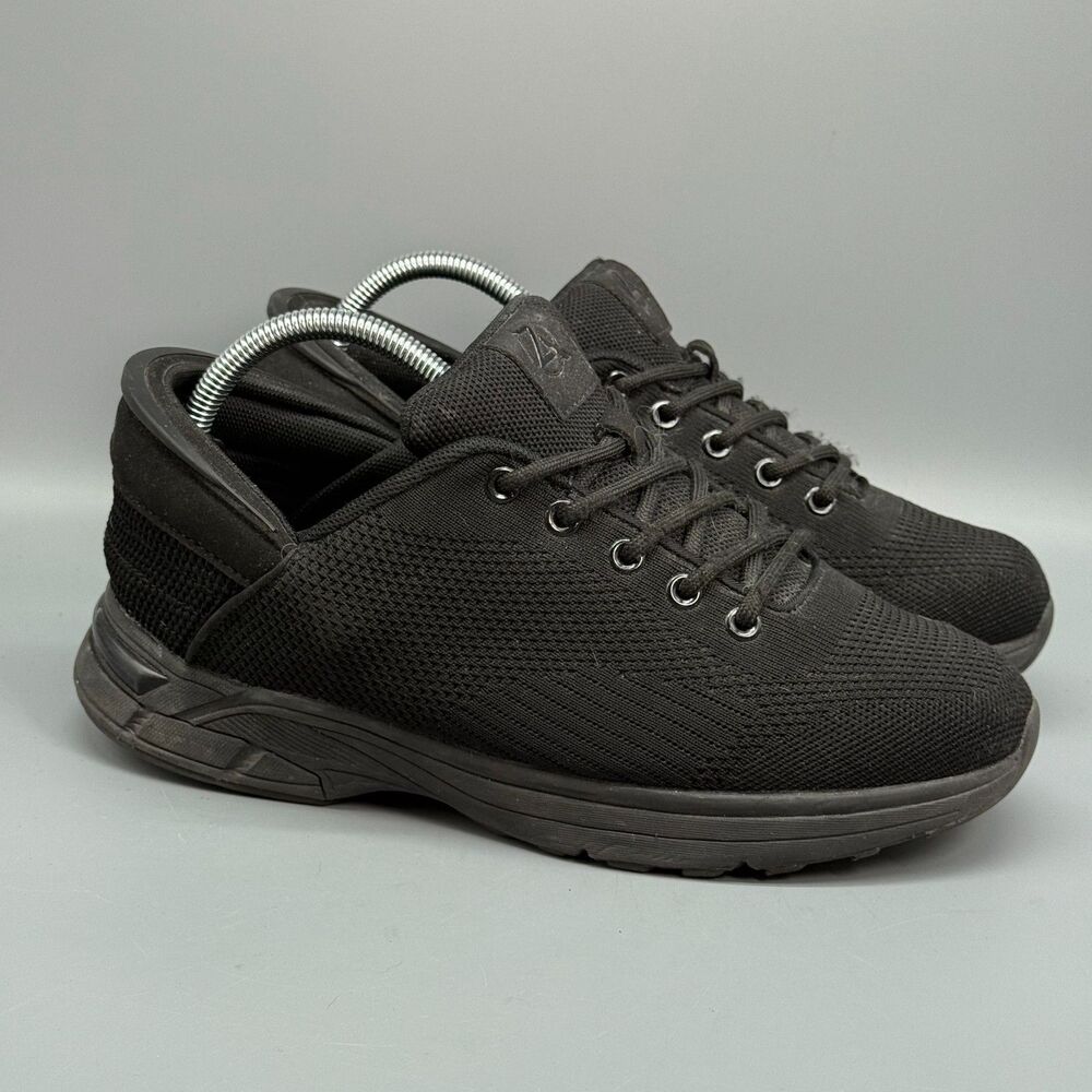 Zeba Hands Free Men's 8 Jet Black Athletic Running Sneakers Low Top Walking